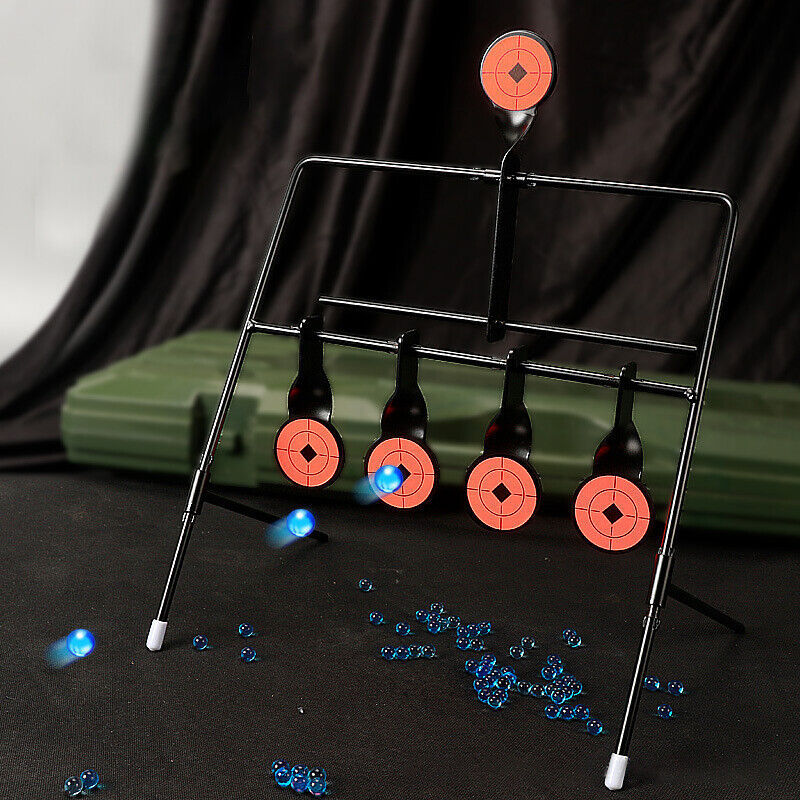 🎯 5× Self-Resetting Spinning Air-Gun Target Set — Metal Swing Targets for .22 & Air Rifles