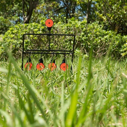 🎯 5× Self-Resetting Spinning Air-Gun Target Set — Metal Swing Targets for .22 & Air Rifles