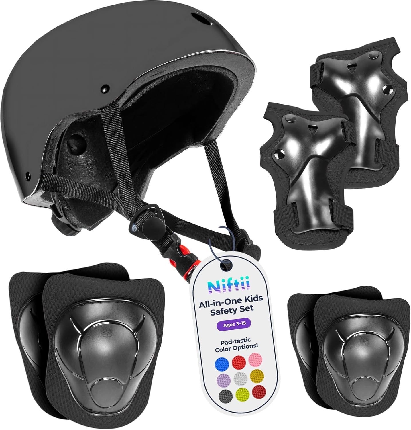 🛡️ Kids Helmet & Protective Pads Set – Adjustable Multi-Sport Safety Gear for Cycling, Skateboarding & Scooters (Ages 3–15)