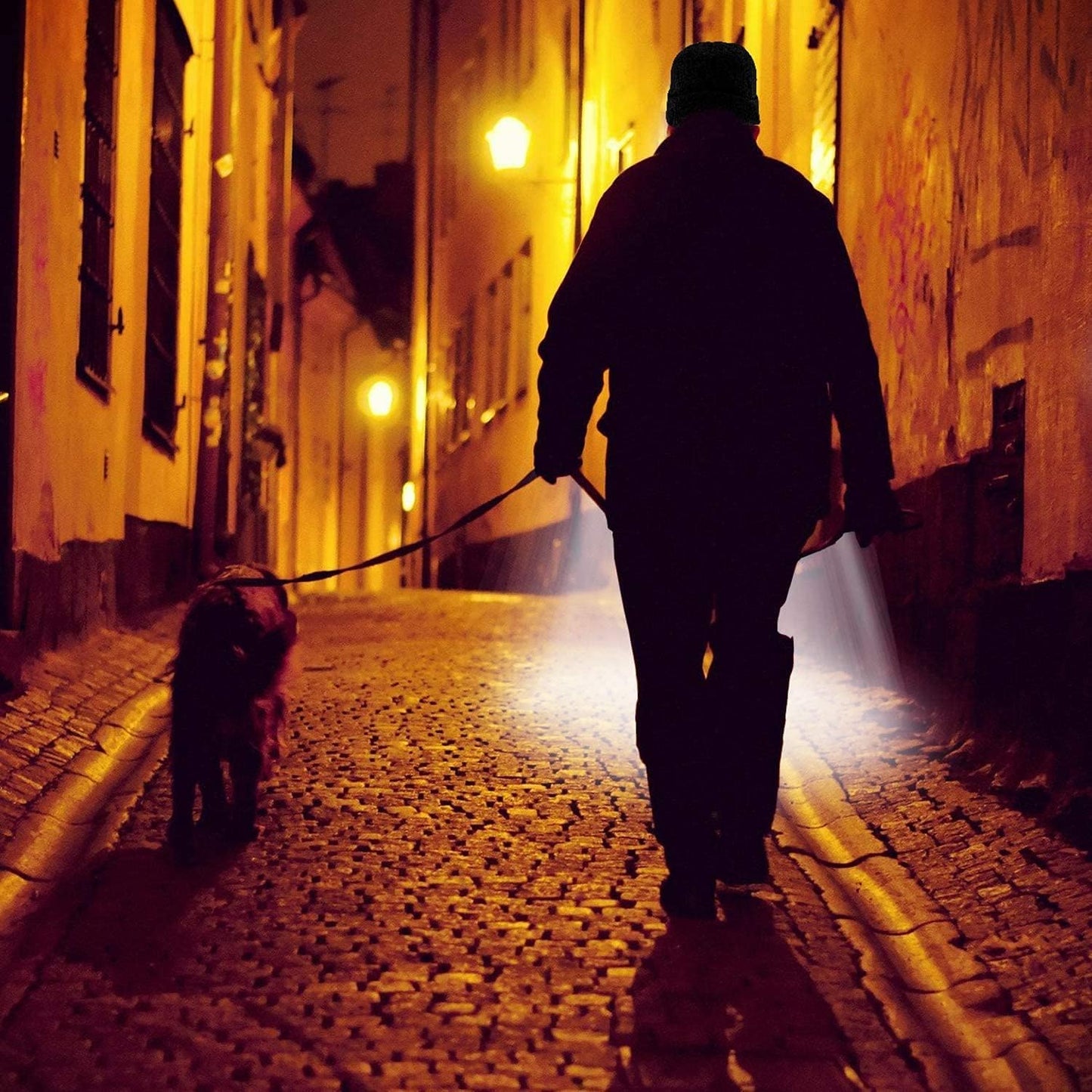 🔦 LED Lighted Beanie Cap – USB Rechargeable, Ultra-Bright 4-LED Headlamp Hat | Warm Winter Hat for Men & Women