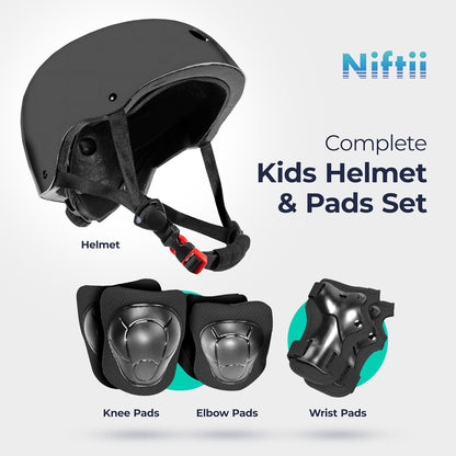 🛡️ Kids Helmet & Protective Pads Set – Adjustable Multi-Sport Safety Gear for Cycling, Skateboarding & Scooters (Ages 3–15)