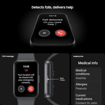 ⭐ Samsung Galaxy Fit3 – Smart Fitness Tracker with AMOLED Display, Health Monitoring, 13-Day Battery + 3-Year Extended Warranty (UK Version)