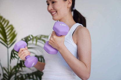 Neoprene Dumbbell Pair – Non-Slip Grip, Cast Iron Core – Gym Fitness Weights