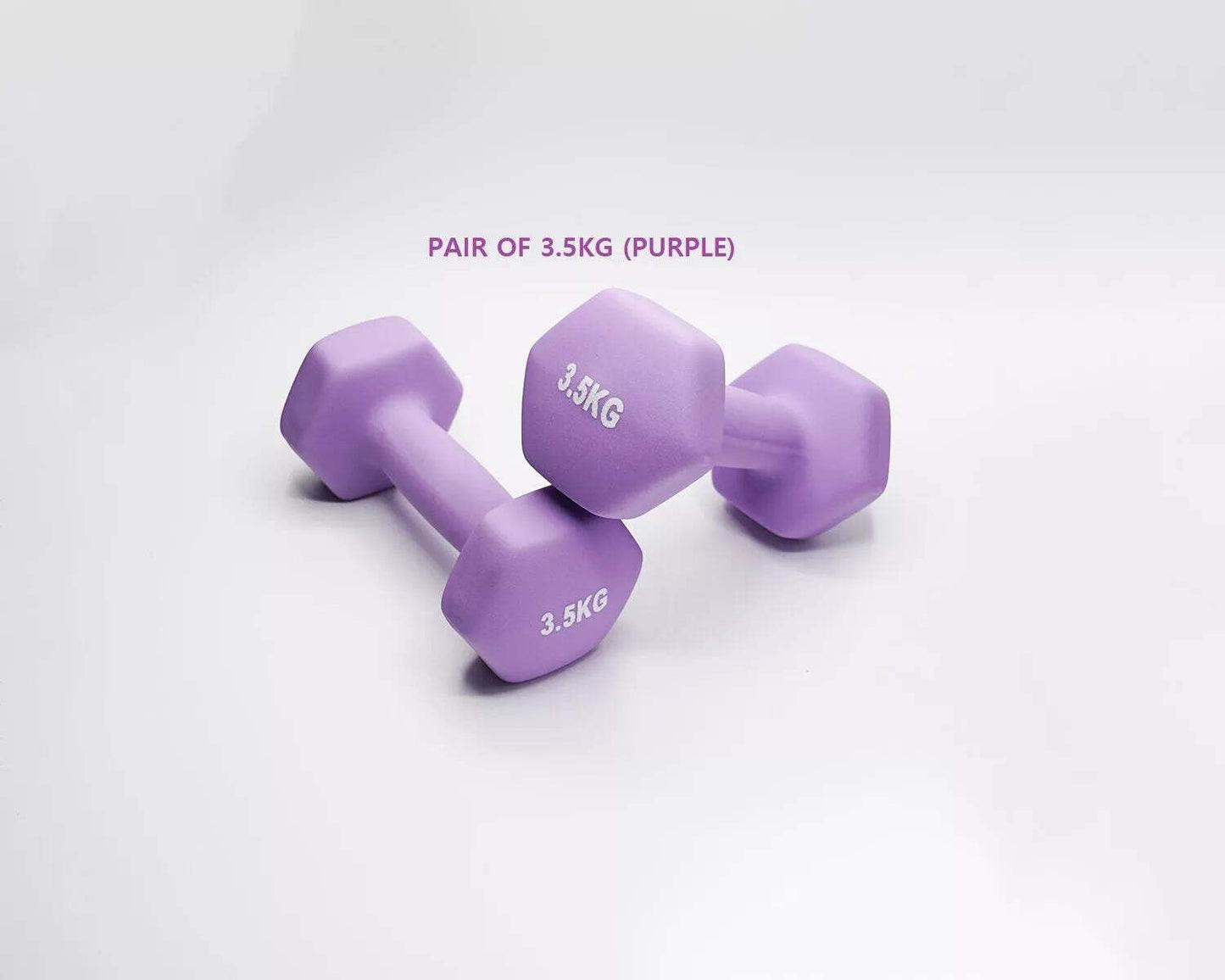 Neoprene Dumbbell Pair – Non-Slip Grip, Cast Iron Core – Gym Fitness Weights